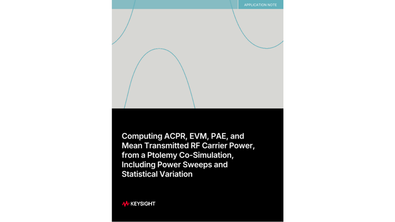 Computing ACPR, EVM, PAE, and mean transmitted RF carrier power, from a Ptolemy Co-Simulation, including power sweeps and statistical variation